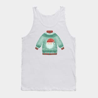 Santa Christmas sweater Tank Top